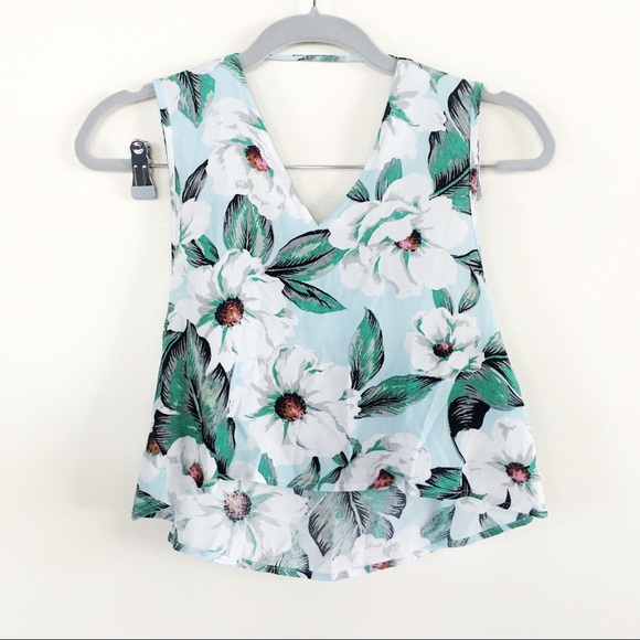 MINKPINK tropical floral crop top - Picture 3 of 5